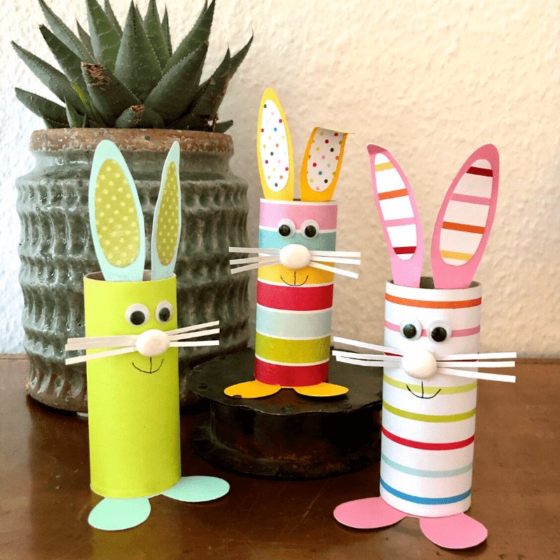 easter-bunnies-from-toilet-rolls