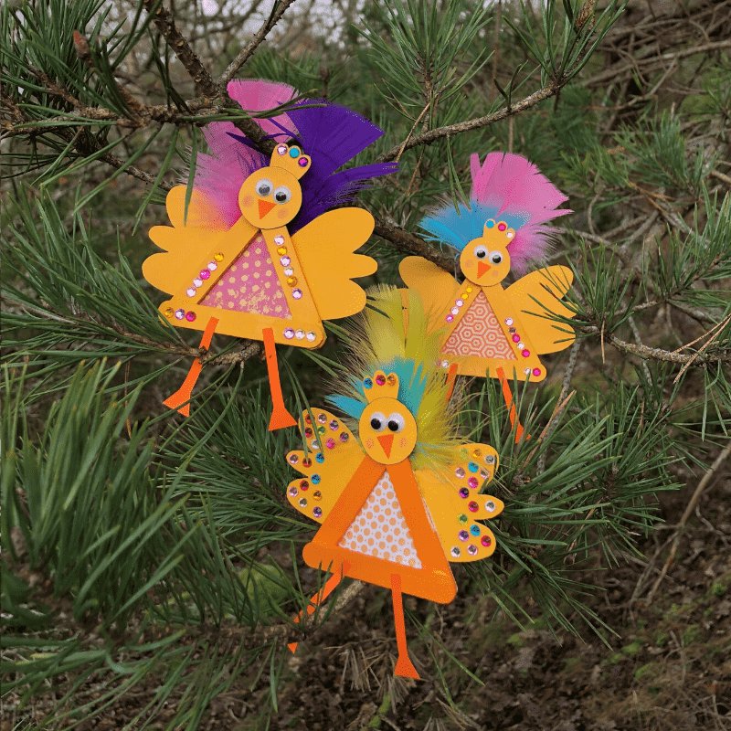 Easter crafts with lolly sticks