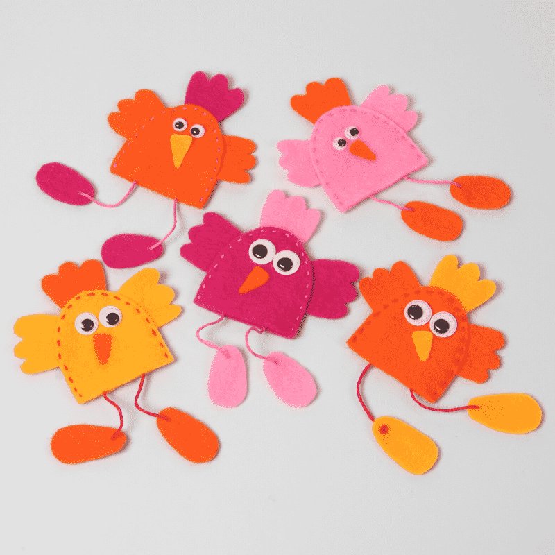 Sew felt Easter chicks